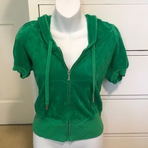Juicy Couture Green Velour Tracksuit Hoodie
